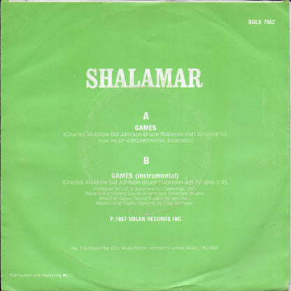 Shalamar - Games