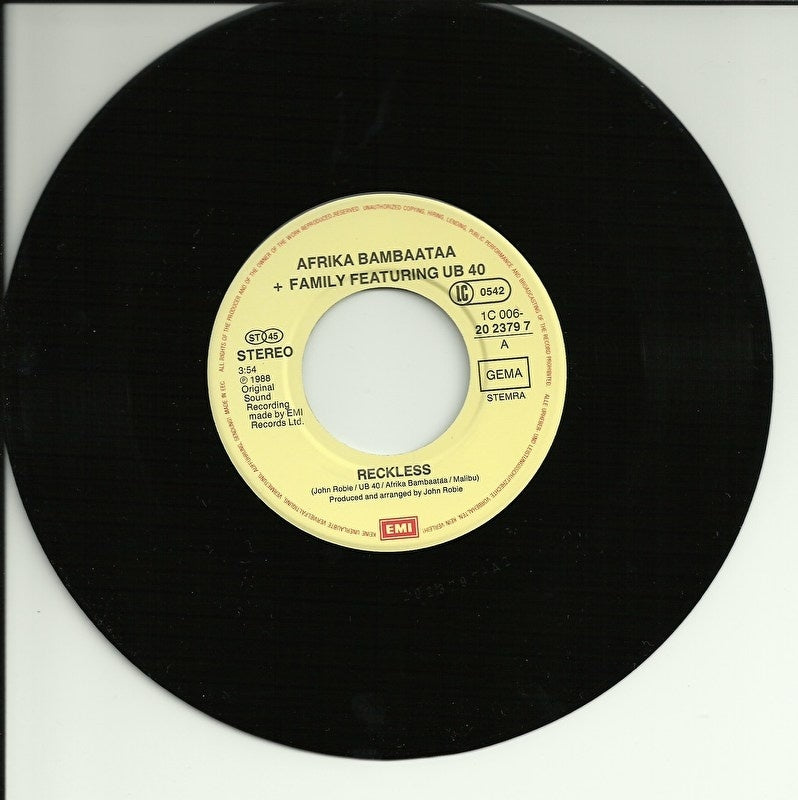Afrika Bambaataa and Family ft. UB 40 - Reckless