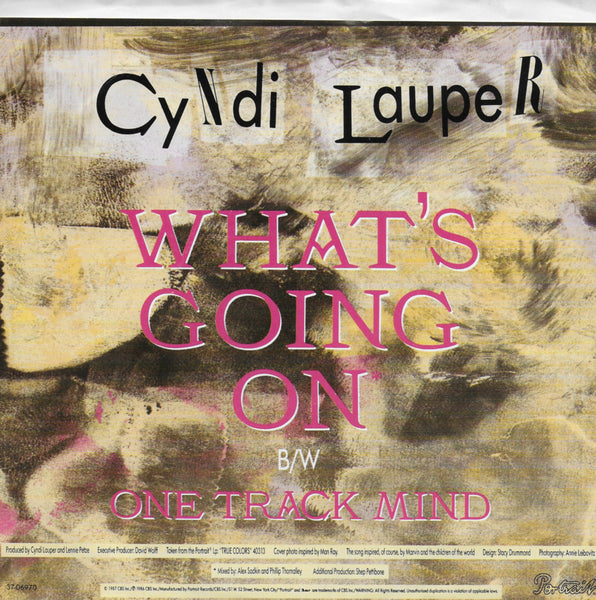 Cyndi Lauper - What's going on (Amerikaanse uitgave)