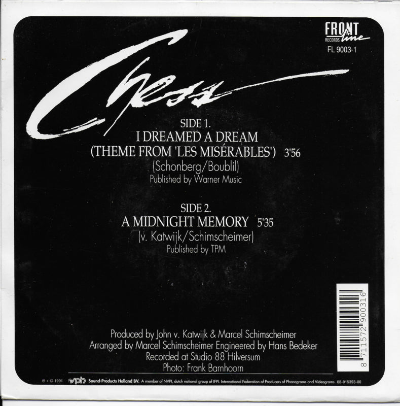 Chess - I dreamed a dream (theme from Les Misérables)