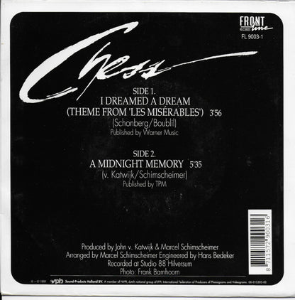 Chess - I dreamed a dream (theme from Les Misérables)