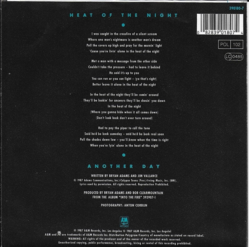 Bryan Adams - Heat of the night