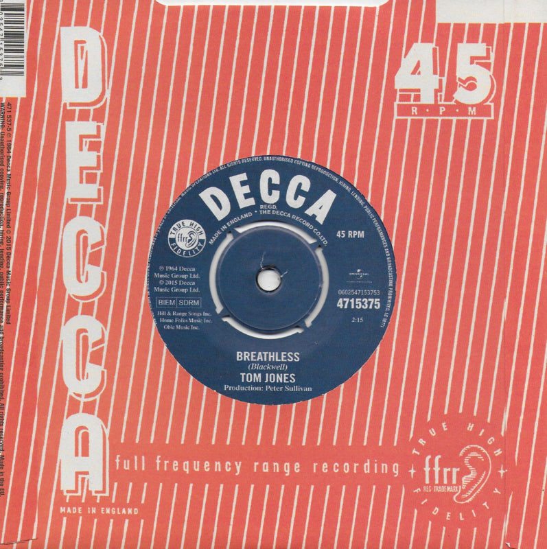 Tom Jones - Chills and fever (Engelse uitgave, limited edition)
