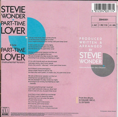 Stevie Wonder - Part-time lover