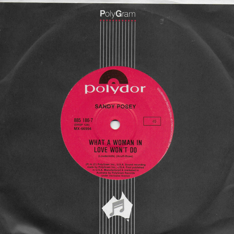 Wayne Newton - Dreams of the everyday housewife / Sandy Posey - What a woman in love won't do (Australische uitgave)