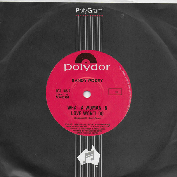 Wayne Newton - Dreams of the everyday housewife / Sandy Posey - What a woman in love won't do (Australische uitgave)