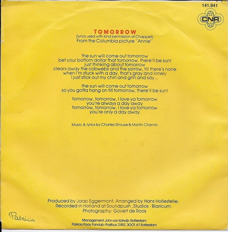 Patricia Paay - Tomorrow