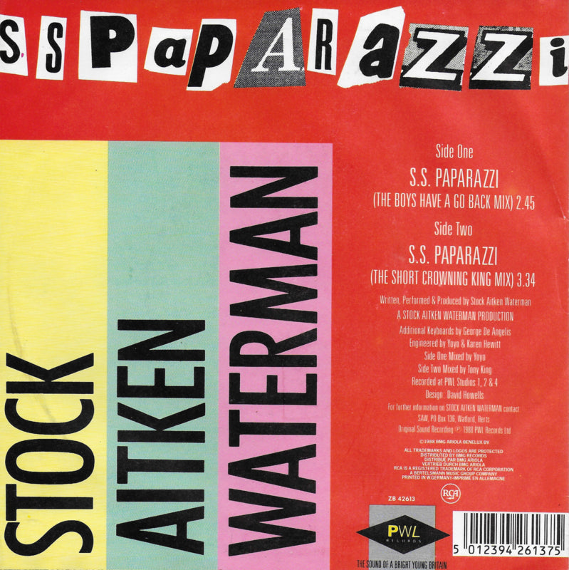 Stock Aitken Waterman - S.S. Paparazzi