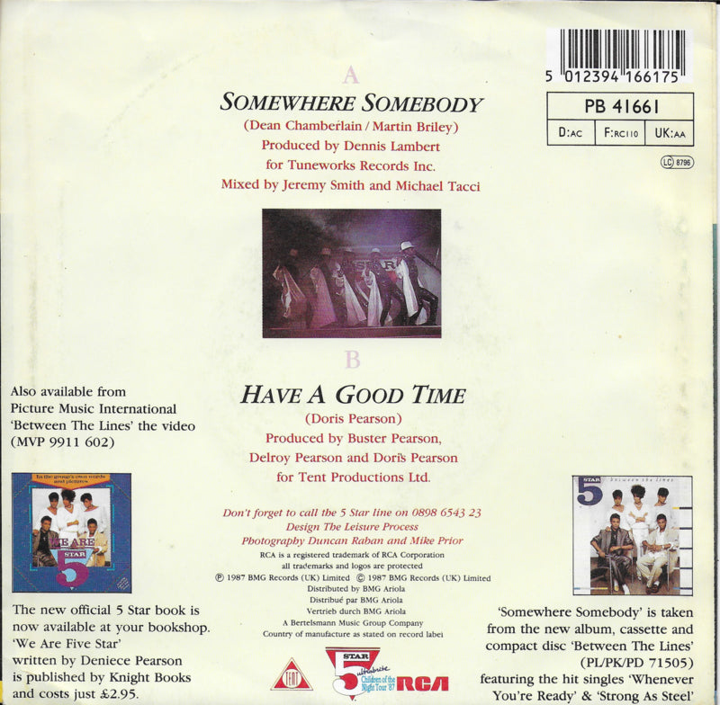 Five Star - Somewhere somebody