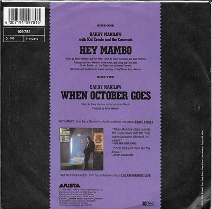 Barry Manilow with Kid Creole and the Coconuts - Hey mambo