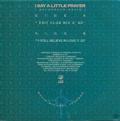 David Michael Johnson - I say a little prayer