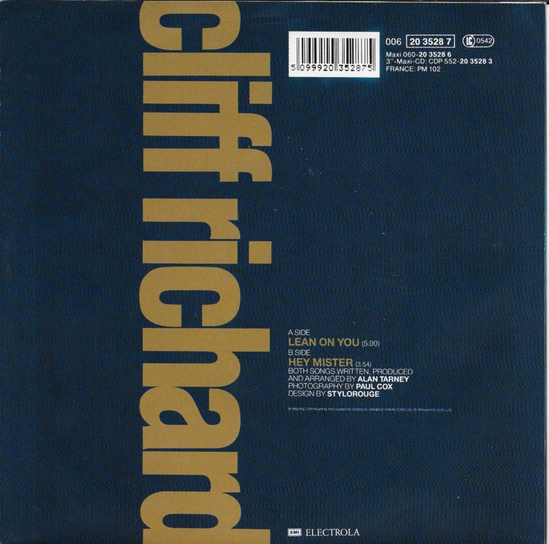 Cliff Richard - Lean on you