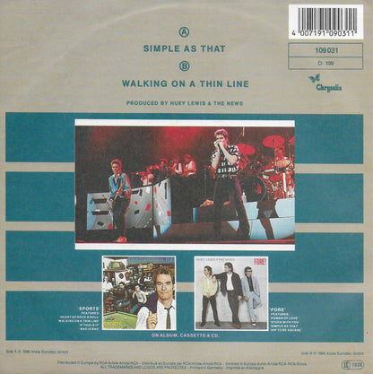 Huey Lewis and the News - Simple as that