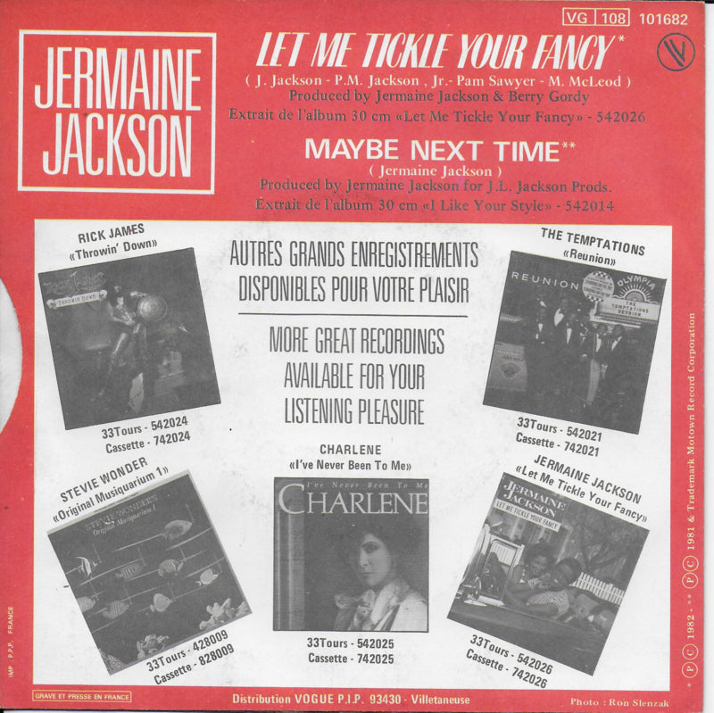 Jermaine Jackson - Let me tickle your fancy