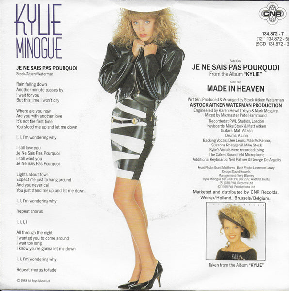 Kylie Minogue - Je ne sais pas pourquoi