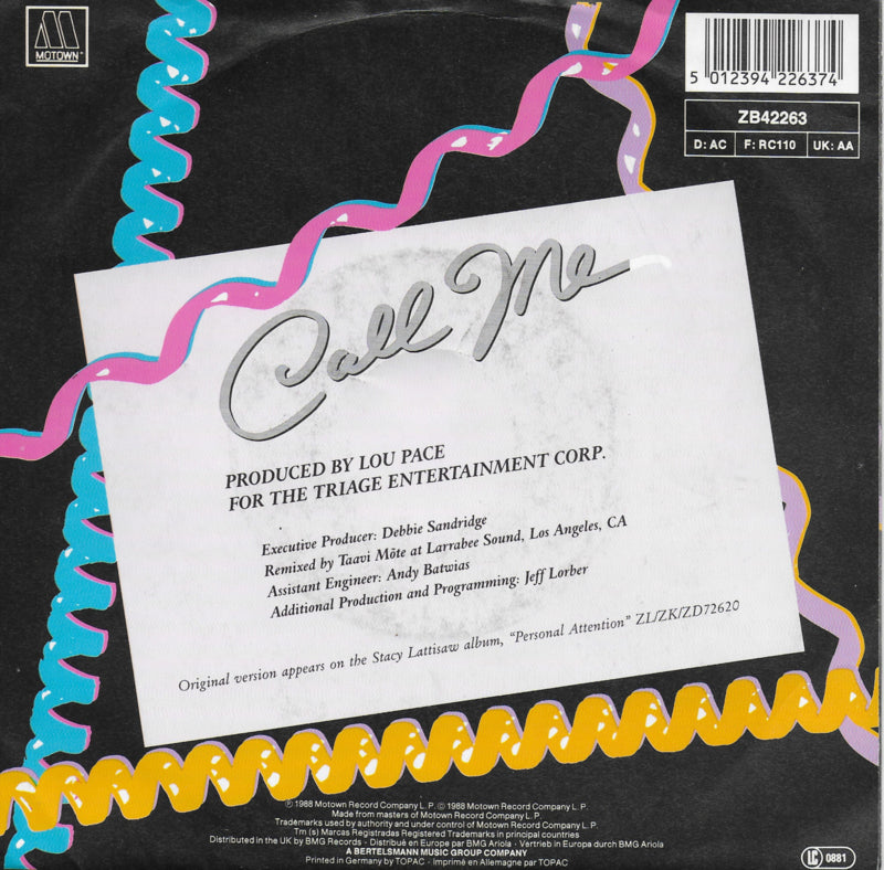 Stacy Lattisaw - Call me