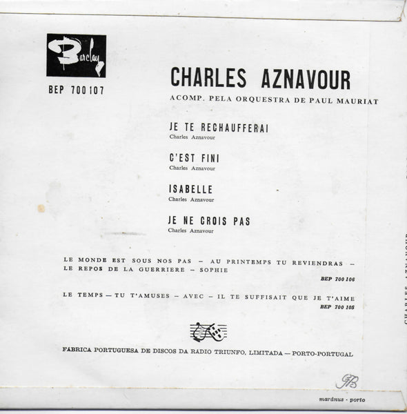 Charles Aznavour - Isabelle (Portugese uitgave)