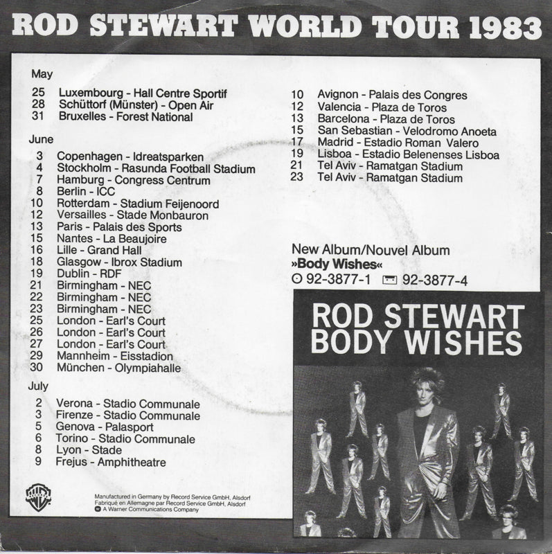 Rod Stewart - Baby Jane (Duitse uitgave)
