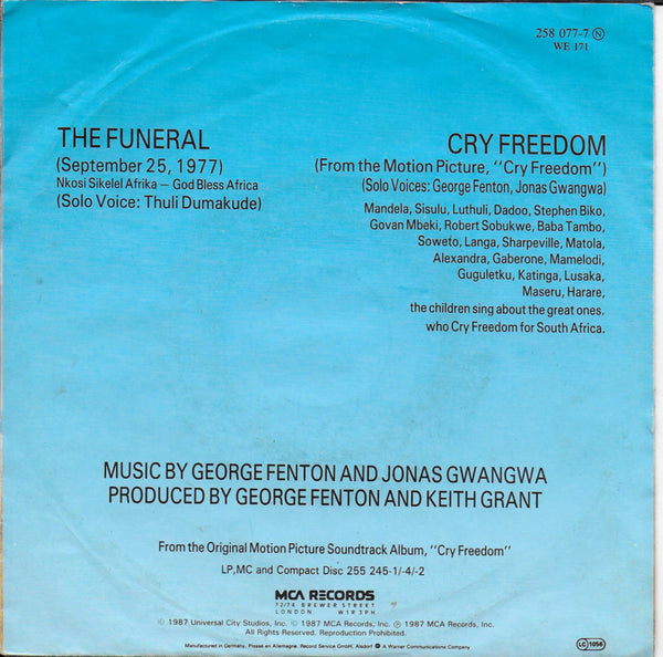 Cry Freedom - The funeral