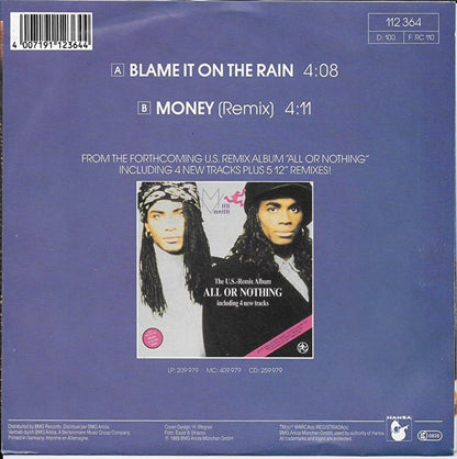 Milli Vanilli - Blame it on the rain
