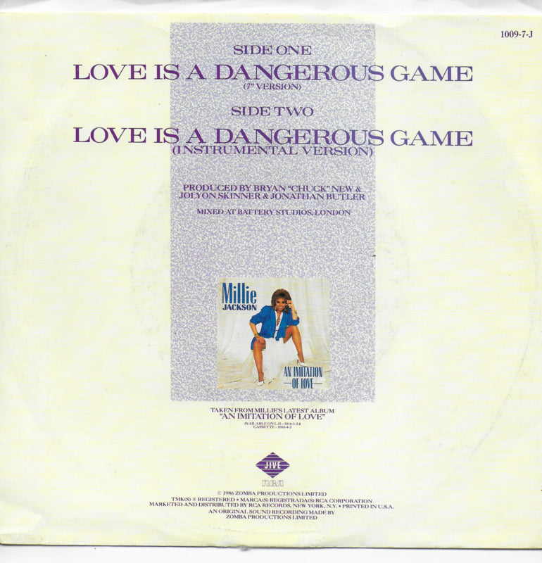 Millie Jackson - Love is a dangerous game (Amerikaanse uitgave)