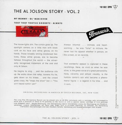 Al Jolson Story - Vol. II