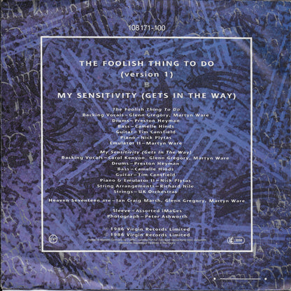 Heaven 17 feat. Jimmy Ruffin - The foolish thing to do