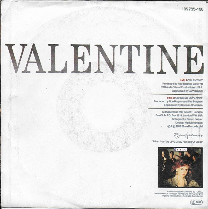 T'Pau - Valentine