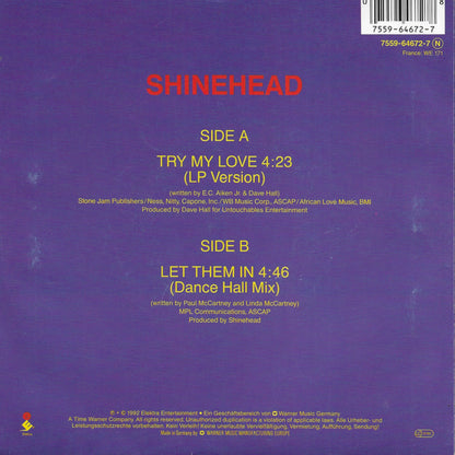 Shinehead - Try my love