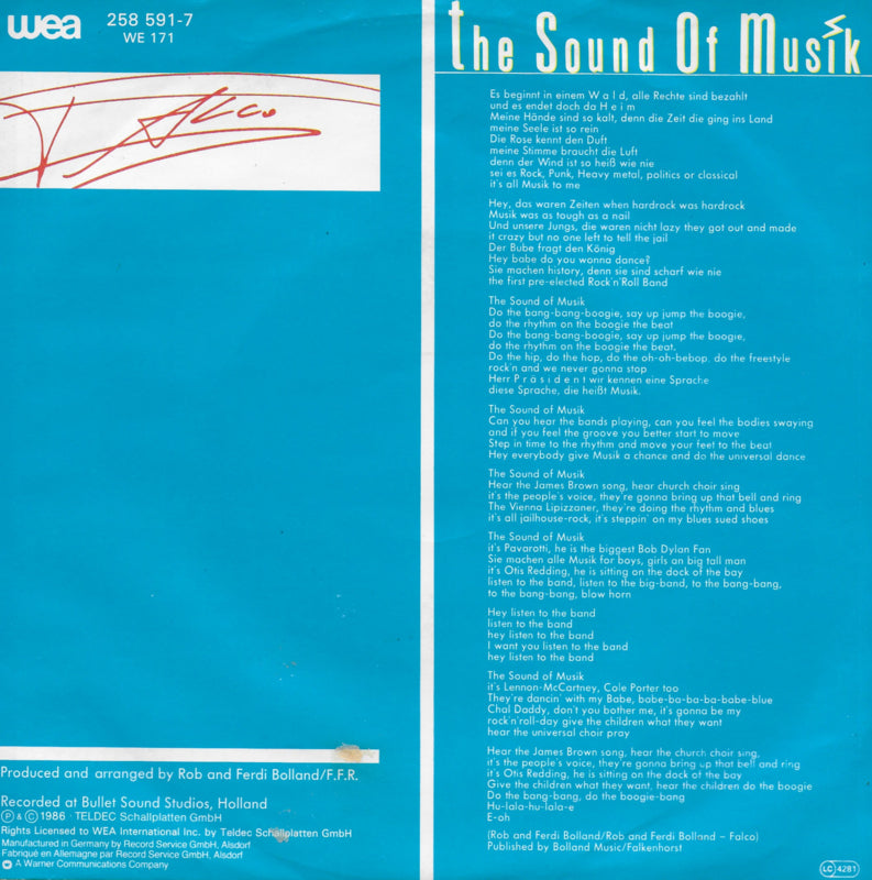 Falco - The sound of musik