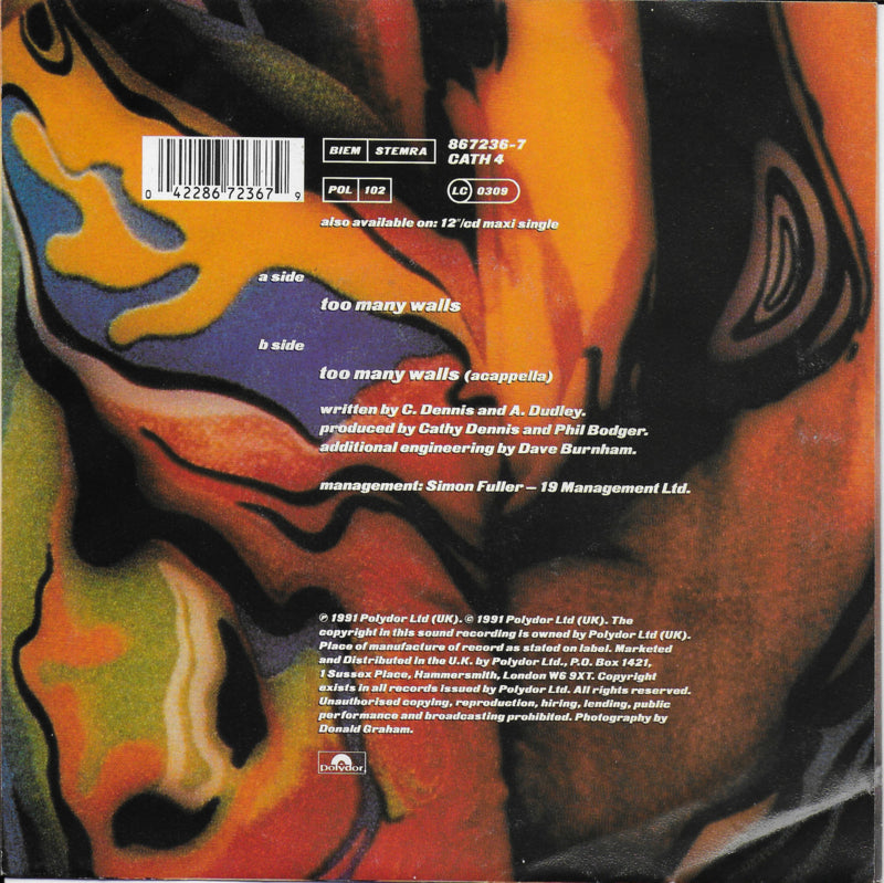 Cathy Dennis - Too many walls