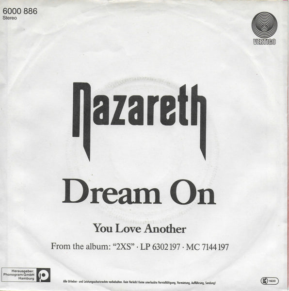 Nazareth - Dream on (Duitse uitgave)