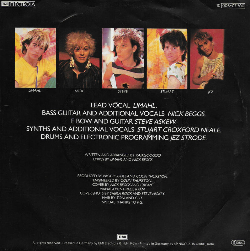 Kajagoogoo - Too shy (Duitse uitgave)