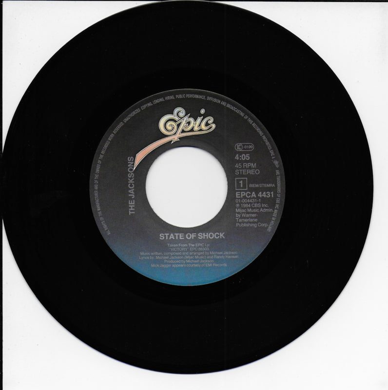 Jacksons with Mick Jagger - State of shock