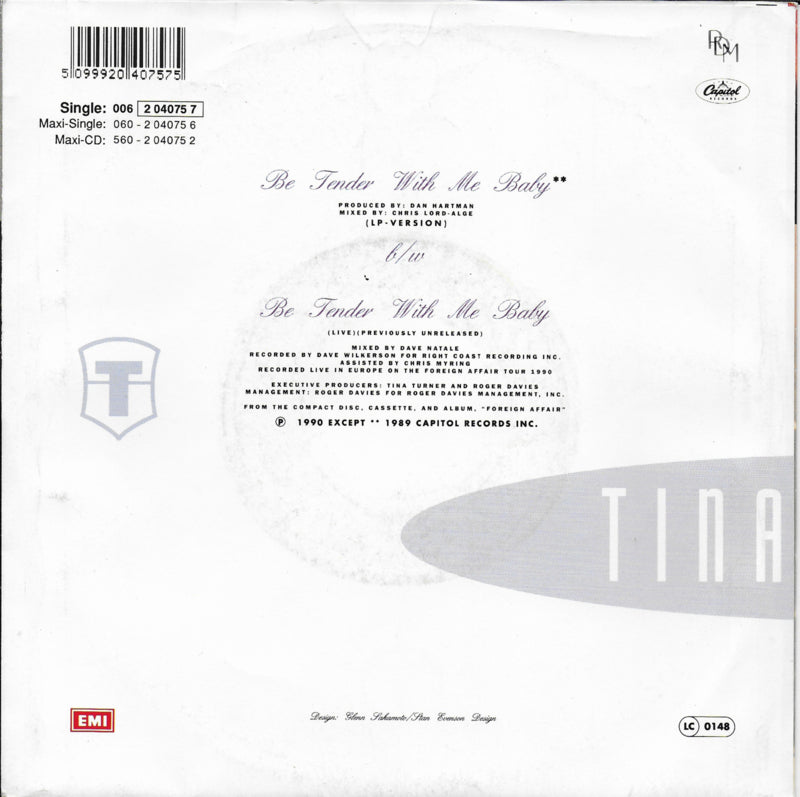 Tina Turner - Be tender with me baby