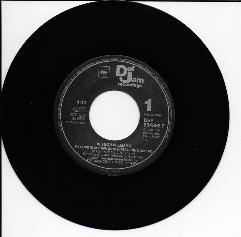 Alyson Williams feat. Nikki-D - My love is so raw