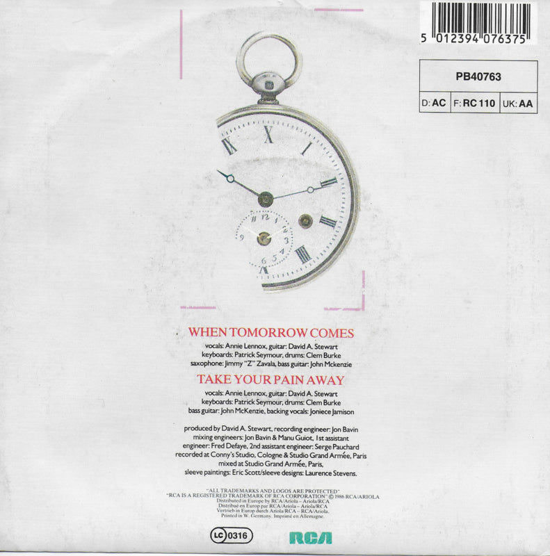 Eurythmics - When tomorrow comes