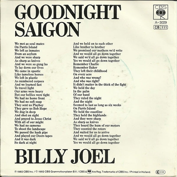 Billy Joel - Goodnight Saigon