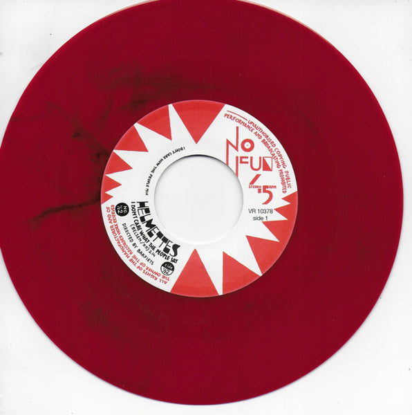 Helmettes - I don't care what the people say (Limited edition, rood vinyl)