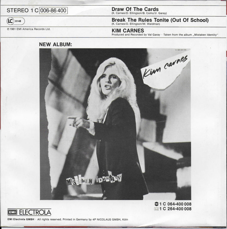 Kim Carnes - Draw of the cards