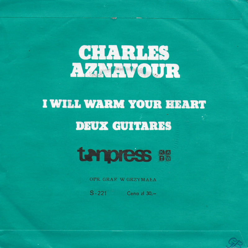 Charles Aznavour - I will warm your heart (Poolse uitgave)