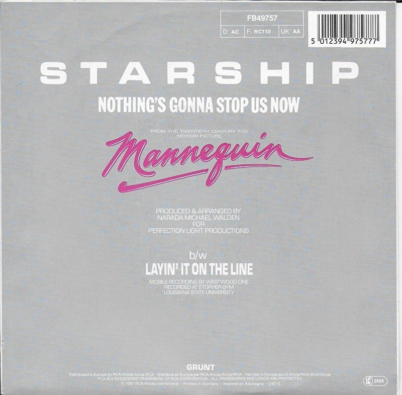 Starship - Nothing's gonna stop us now