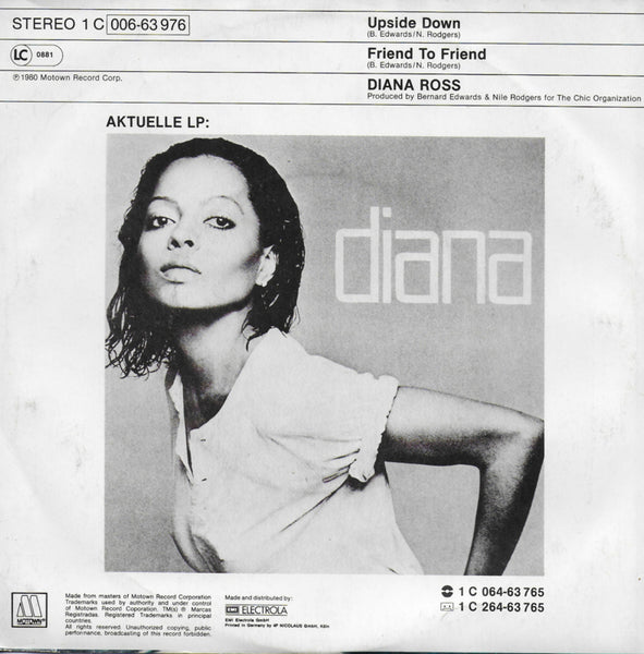 Diana Ross - Upside down (Duitse uitgave)