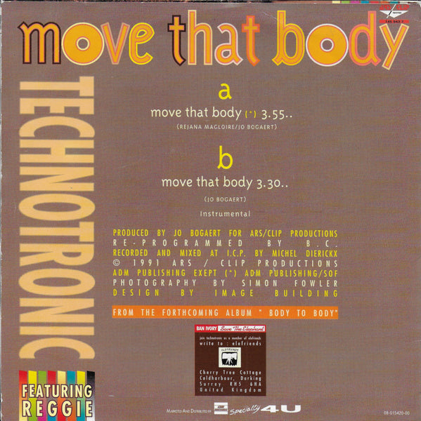 Technotronic feat. Reggie - Move that body