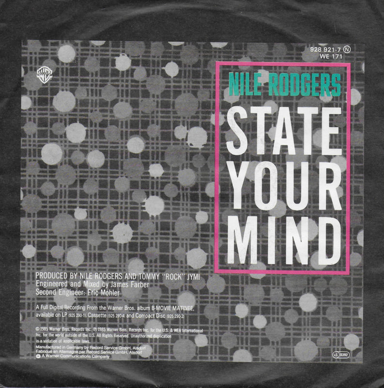 Nile Rodgers - State your mind
