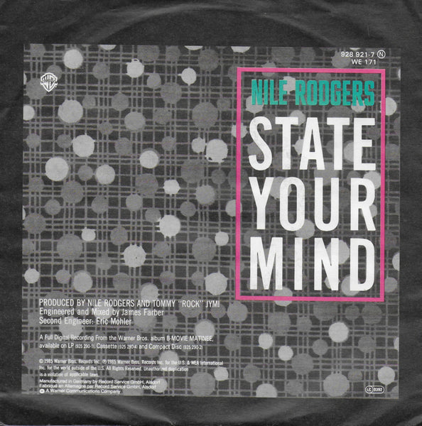 Nile Rodgers - State your mind