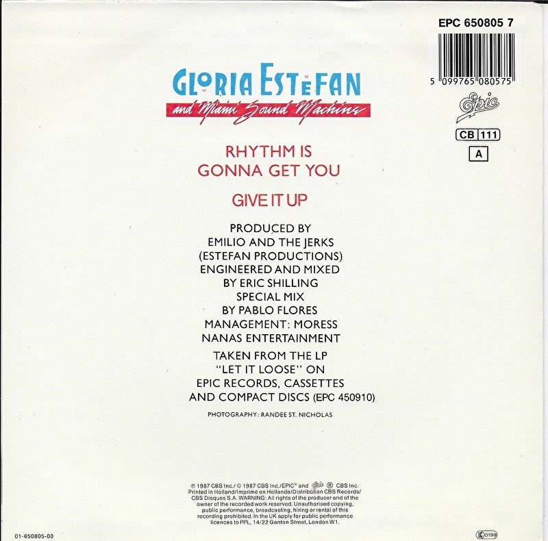Gloria Estefan and Miami Sound Machine - Rhythm is gonna get you