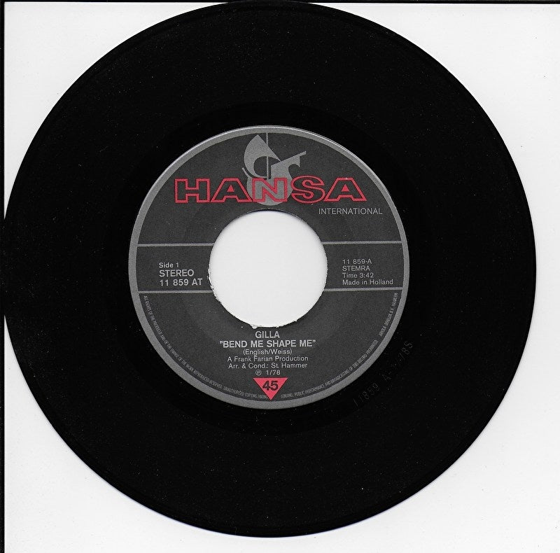 Gilla - Bend me shape me (Duitse uitgave)