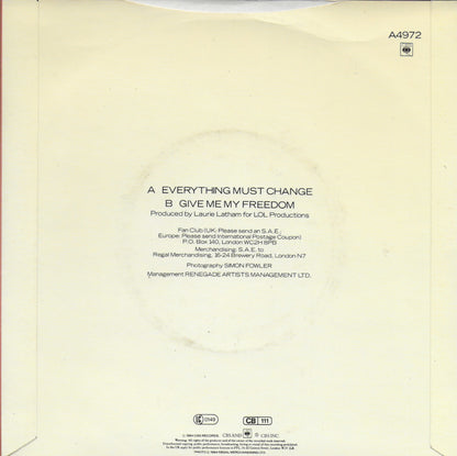 Paul Young - Everything must change (Engelse uitgave)