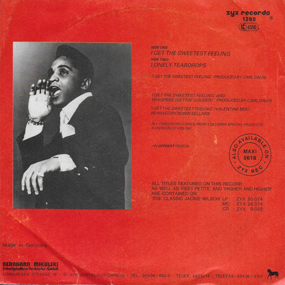Jackie Wilson - I get the sweetest feeling (Duitse uitgave)